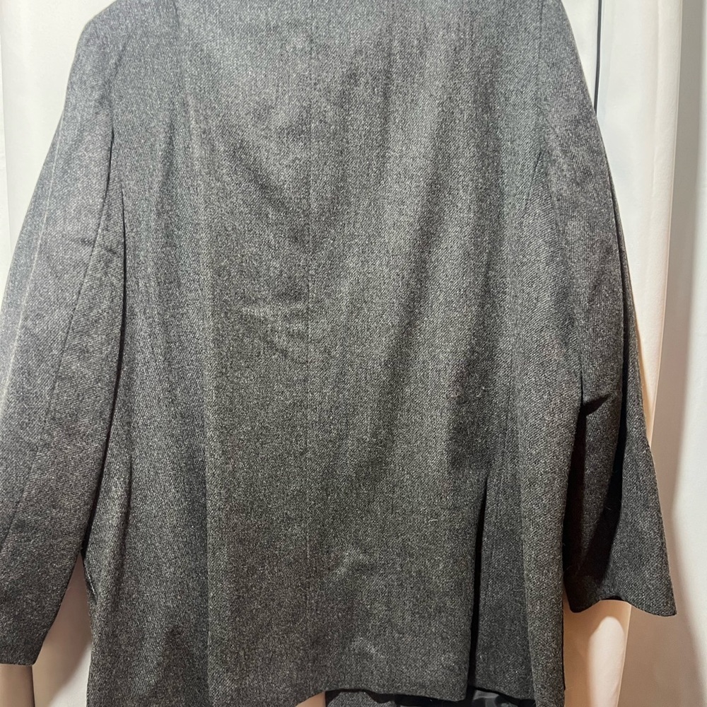 Worthington NWT 100% Wool Long Gray Blazer | Classic Tailored Workwear - Picture 7 of 7